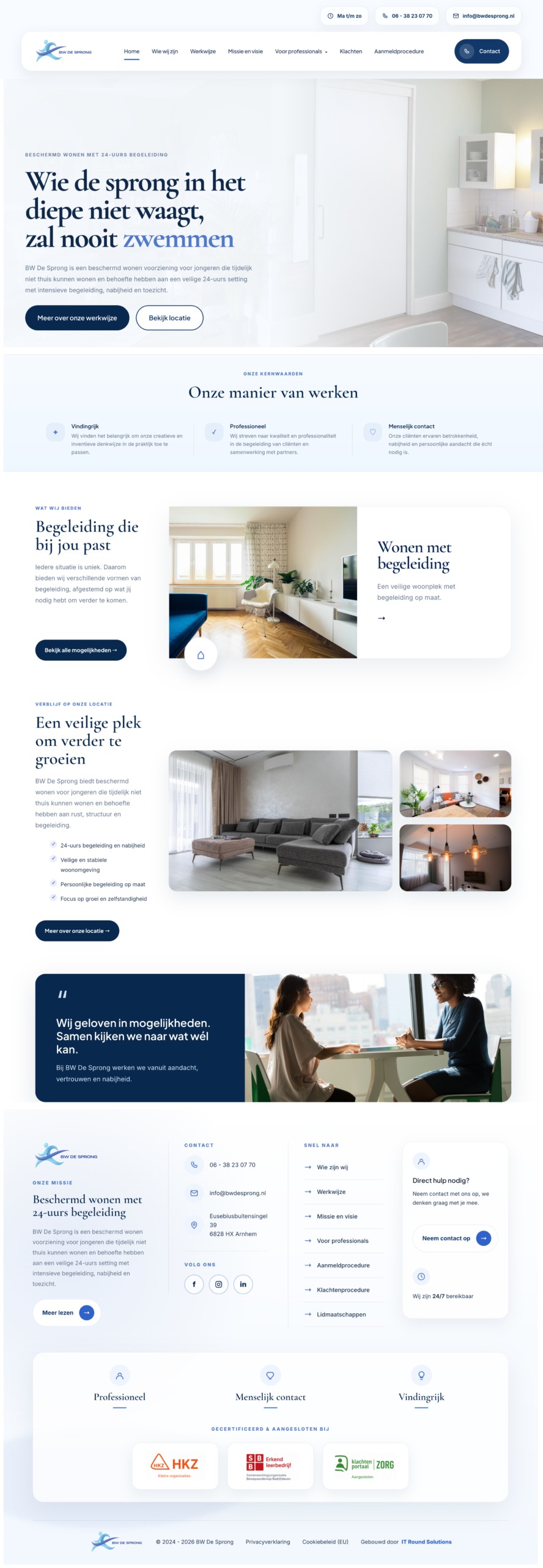 Website desktop mockup
