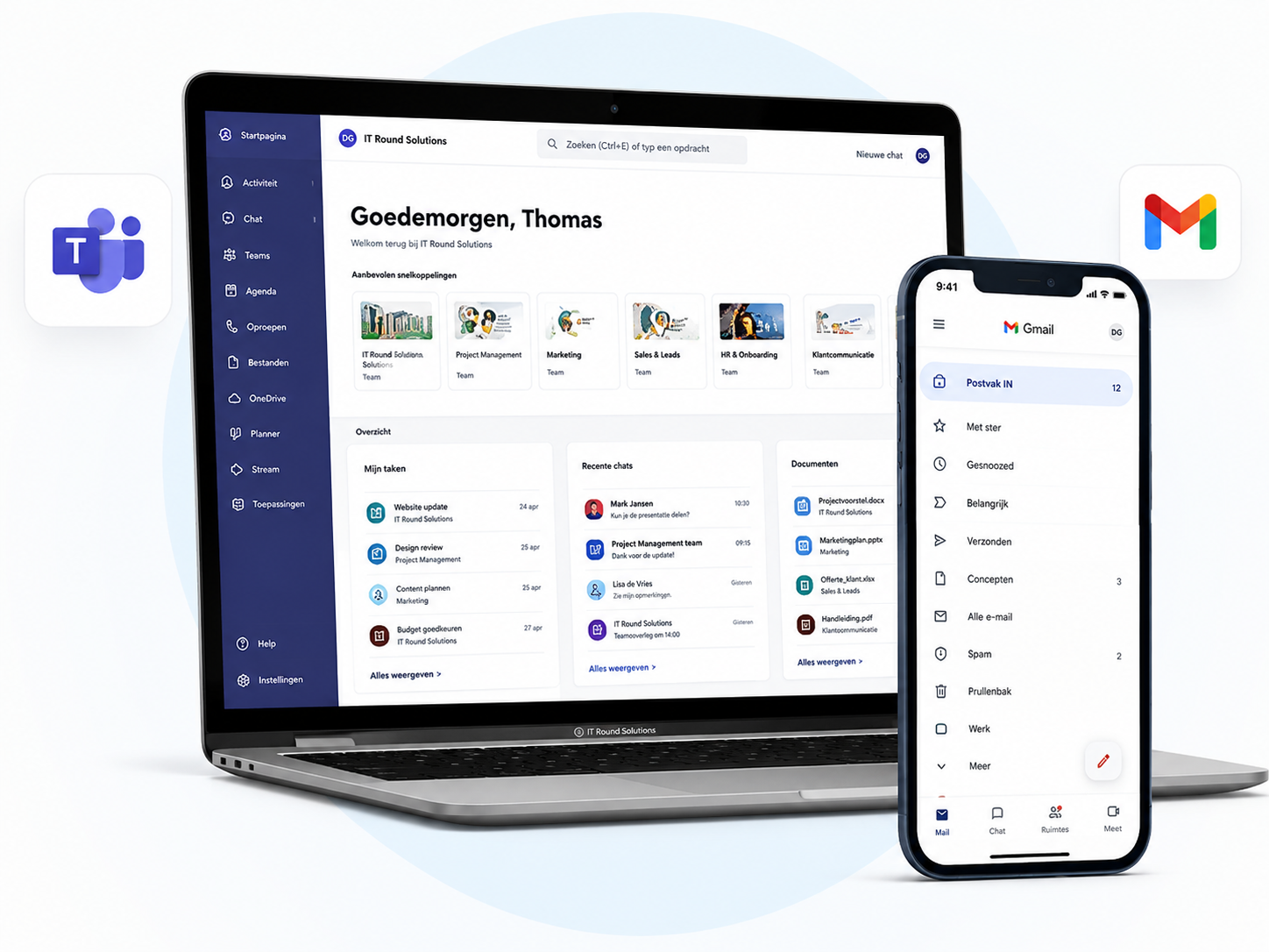 Microsoft 365 en Google Workspace inrichting